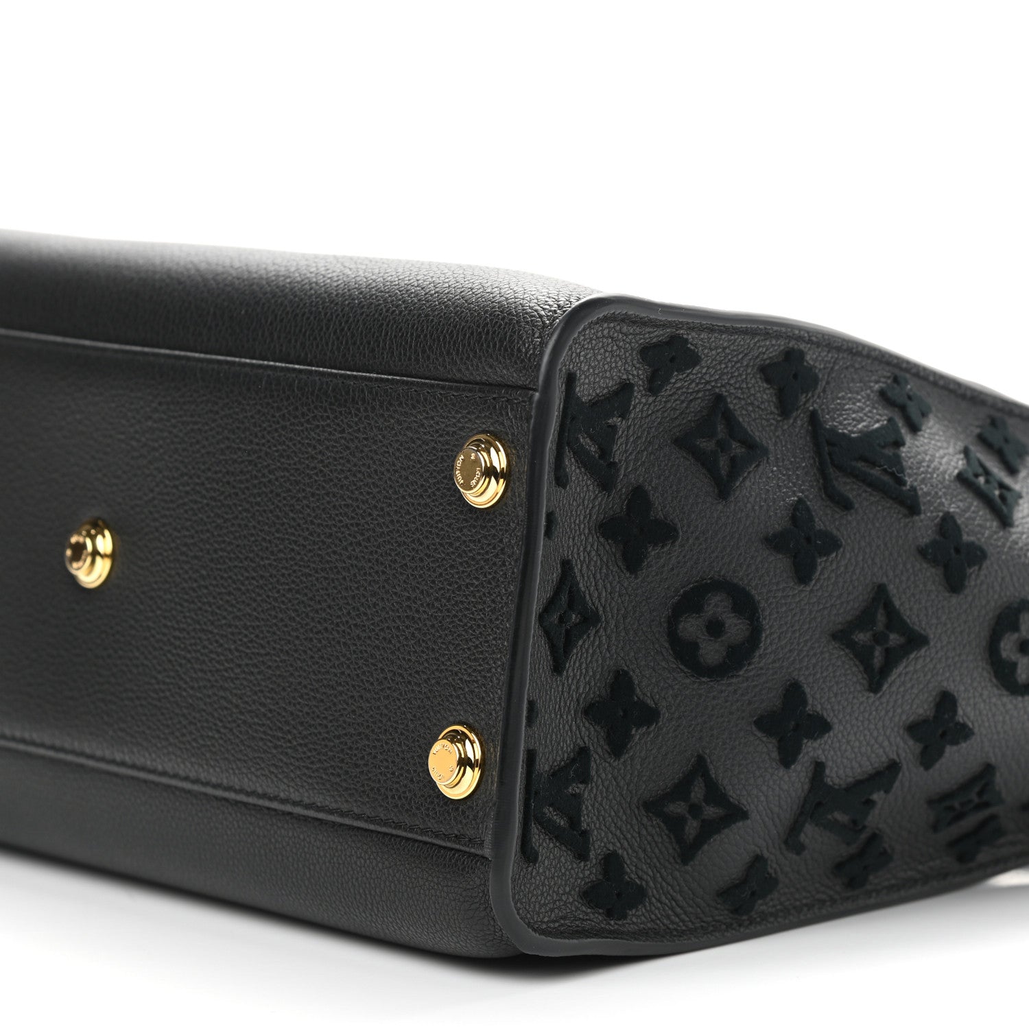 Louis Vuitton Calfskin Monogram Tufting On My Side Black 10 of 10