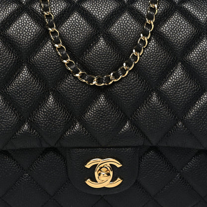 Chanel Caviar Quilted Clutch With Chain Flap Black 6 of 8