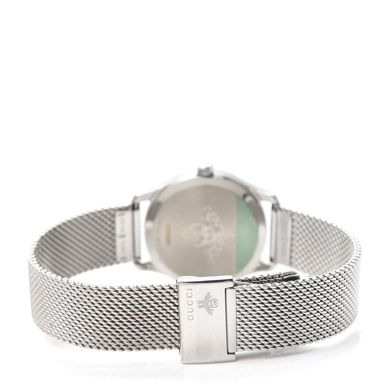 Gucci Stainless Steel Turquoise Mother of Pearl 29mm G-Timeless Charm Quartz Watch 3 of 6