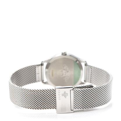 Gucci Stainless Steel Turquoise Mother of Pearl 29mm G-Timeless Charm Quartz Watch 3 of 6
