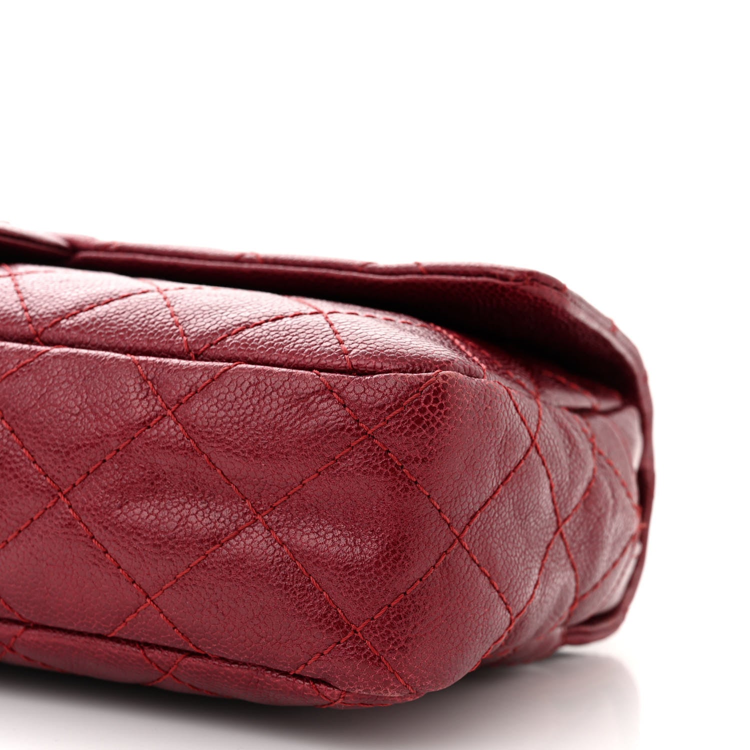 Chanel Iridescent Caviar Quilted Large Chic Flap Red 10 of 14