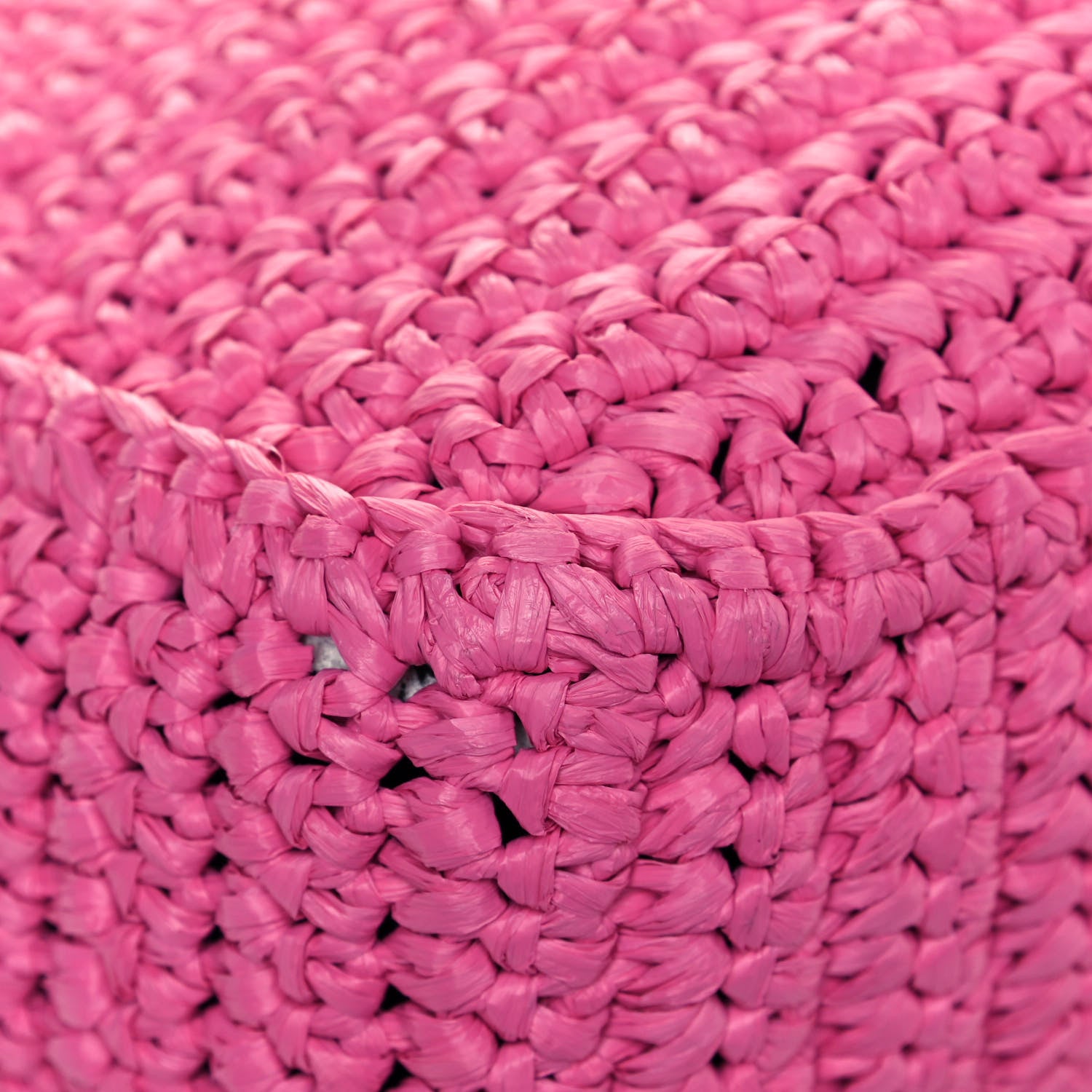 Saint Laurent Raffia Calfskin Monogram Medium Niki Chain Satchel Bright Pink 12 of 13