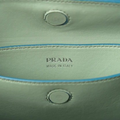 Prada Saffiano Cuir Medium Double Handle Tote Turchese Acquamarina 5 of 11