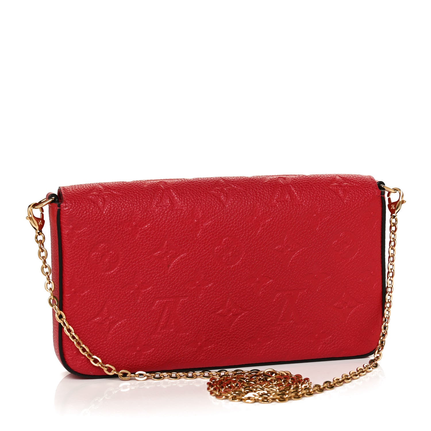 Louis Vuitton Empreinte Pochette Felicie Chain Wallet Scarlet 3 of 10
