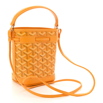 Goyard Goyardine Petit Flot Mini Bucket Bag Yellow 3 of 10