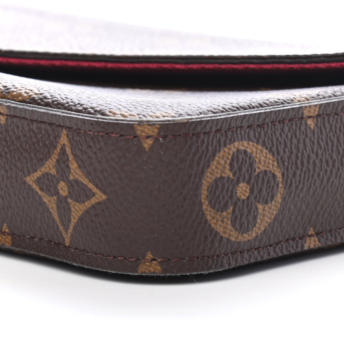 Monogram Pochette Felicie Chain Wallet Fuchsia