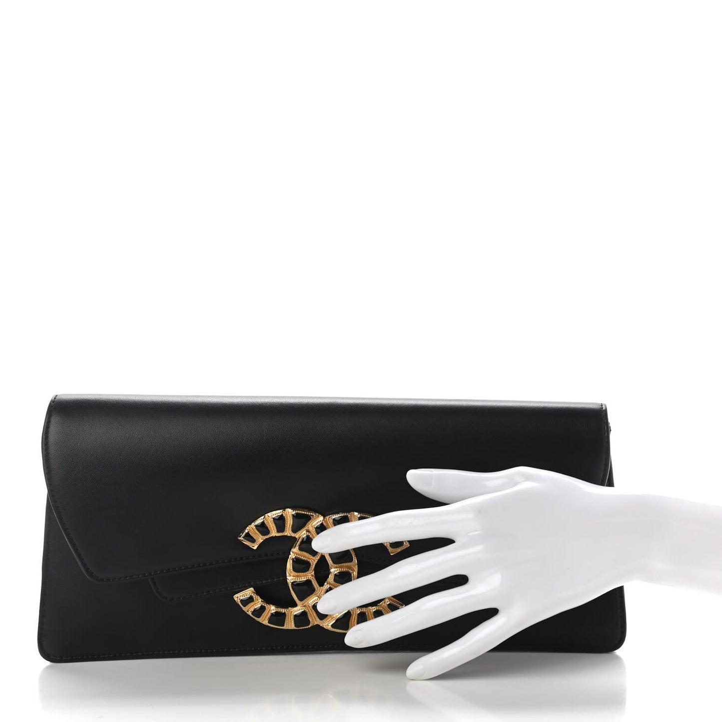 Lambskin Evening In Egypt Clutch Black