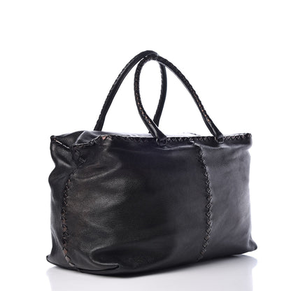 Bottega Veneta Cervo Intrecciato Brick Tote Black 3 of 9