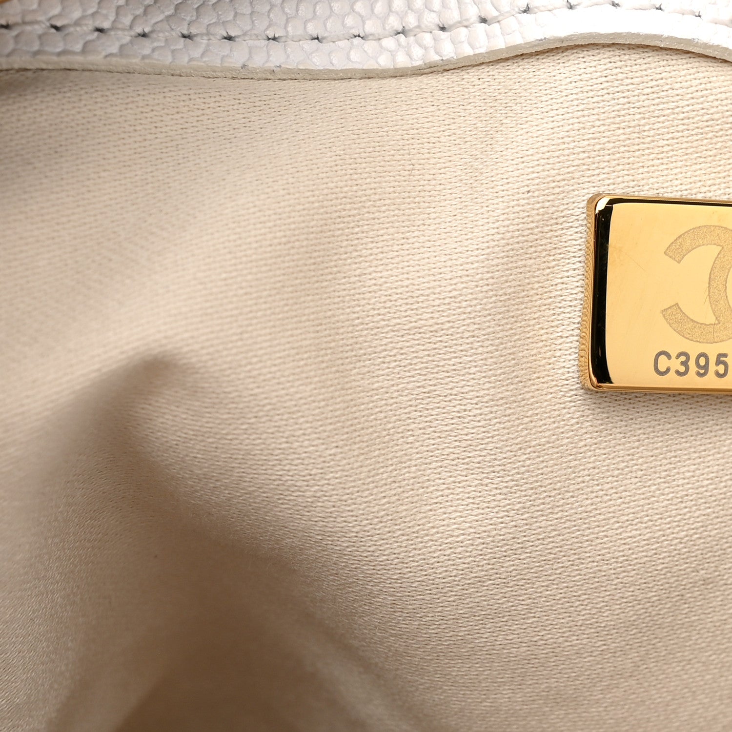 Chanel Caviar Quilted Medium Chanel 25 Handbag White 8 of 11