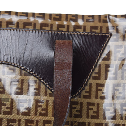 Fendi Vinyl Zucchino Large Tote Tobacco 16 of 16