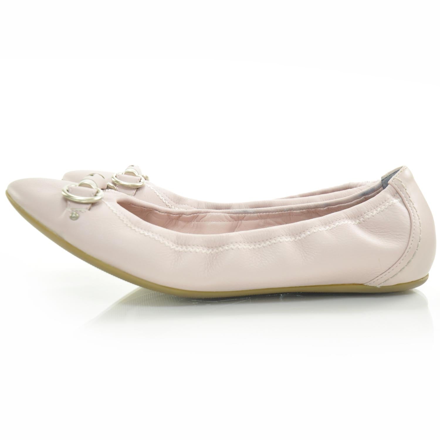 Christian Dior Leather Ballet Flats 37 Pink 5 of 9