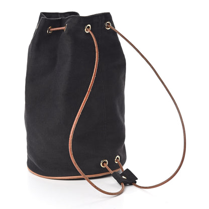 Hermes Toile Sac Polochon Black 3 of 12