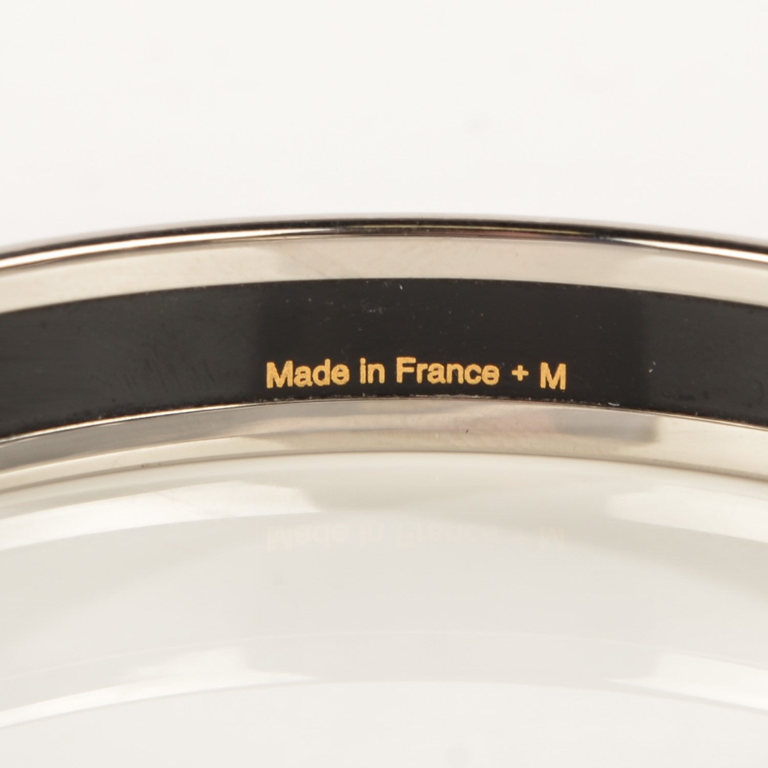 Hermes Enamel Printed Narrow Dancing Circles Bracelet 62 4 of 4