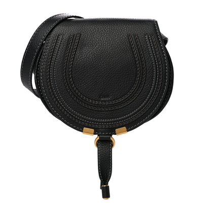 Chloe Calfskin Mini Marcie Round Crossbody Bag Black 1 of 19