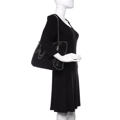 Stella McCartney Shaggy Deer Falabella Fold Over Tote Black 2 of 10