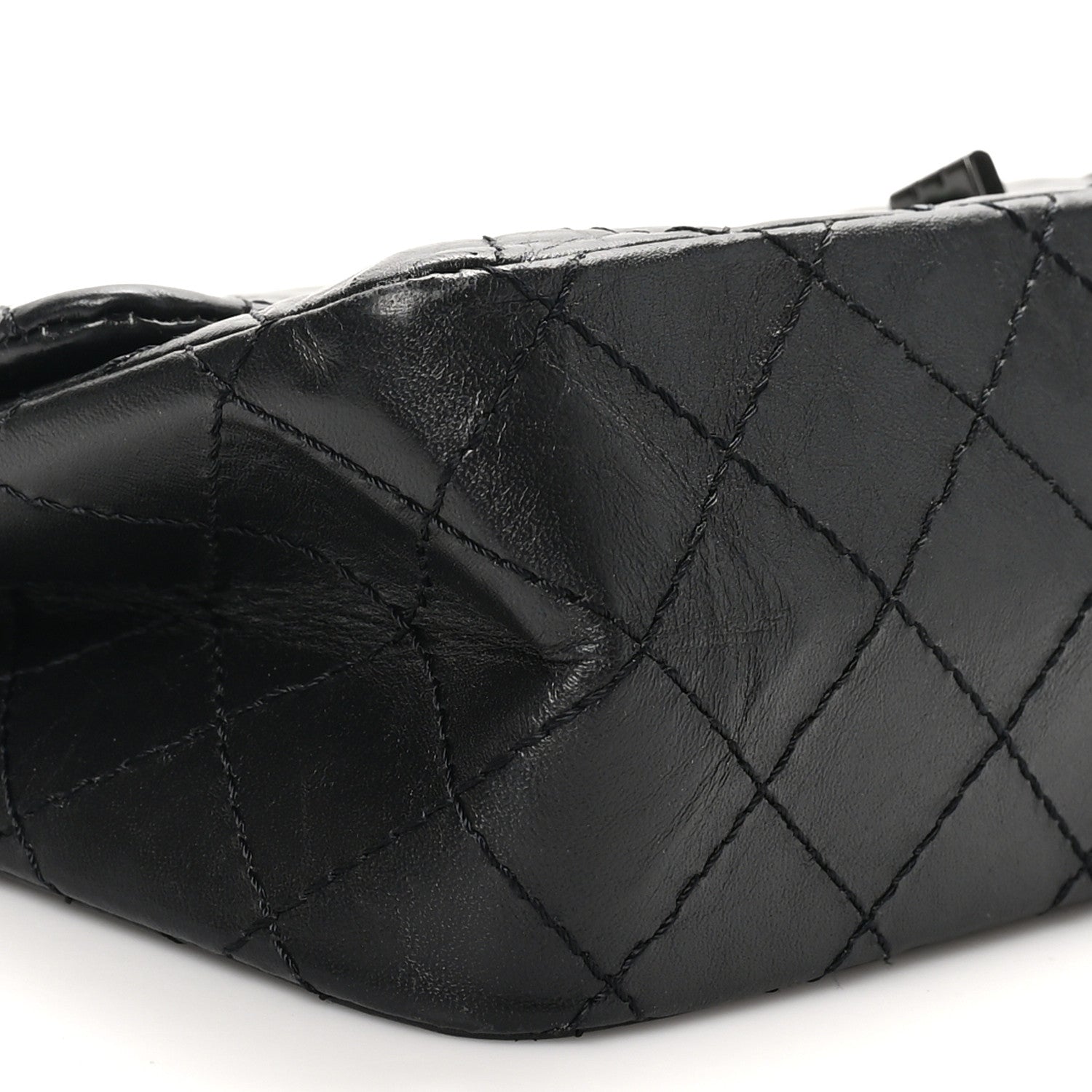 Chanel Aged Calfskin Quilted 2.55 Reissue 225 Flap So Black 9 of 11