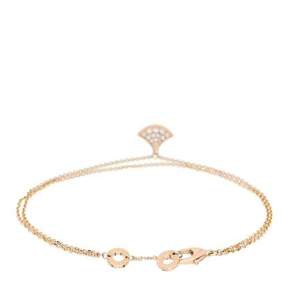 Bulgari 18K Rose Gold Diamond Divas' Dream Bracelet 2 of 4