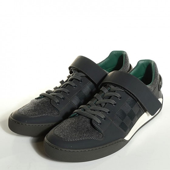 Louis Vuitton Damier Graphite Elliptic Sneakers 9 Grey 3 of 14