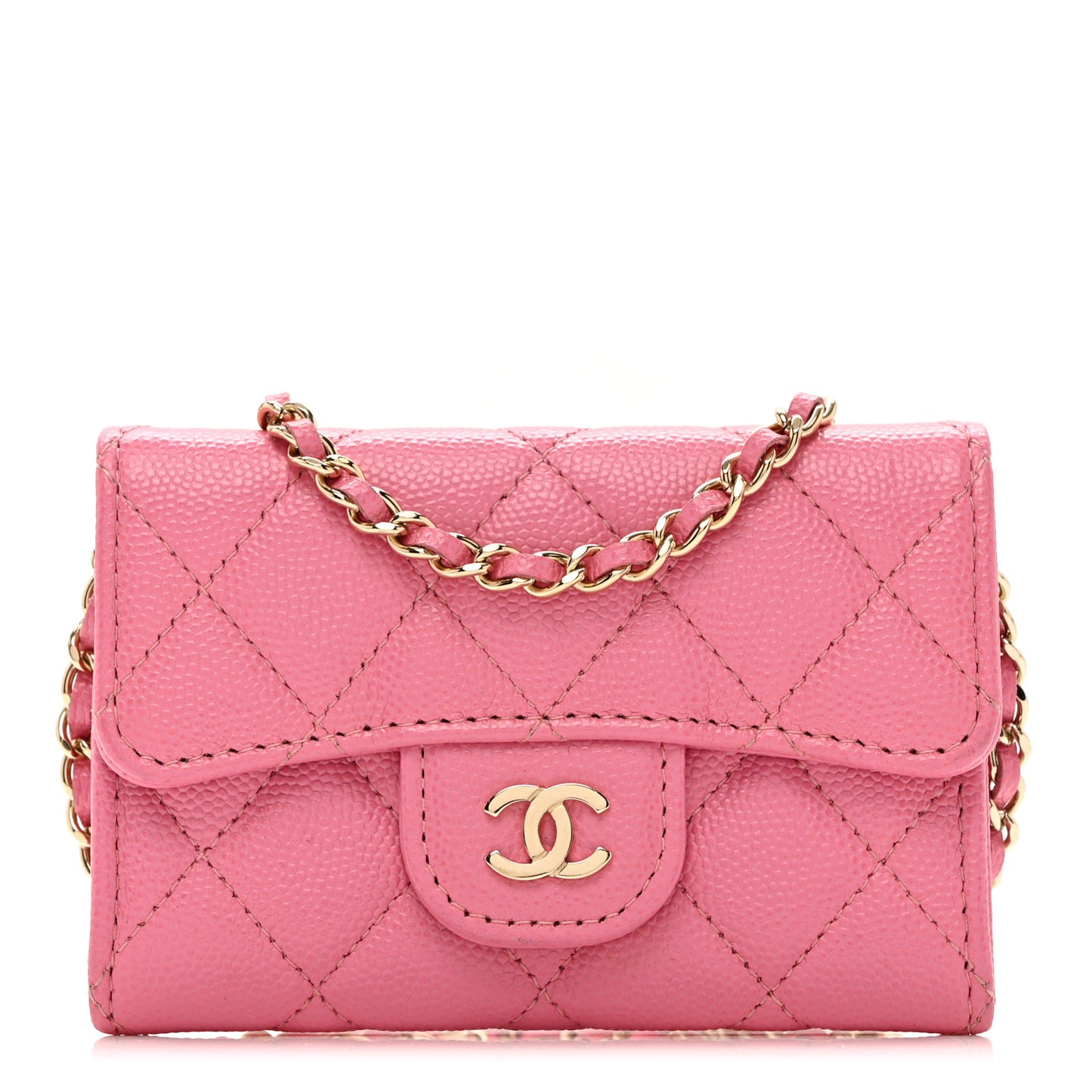 Caviar Quilted Belt Bag Pink