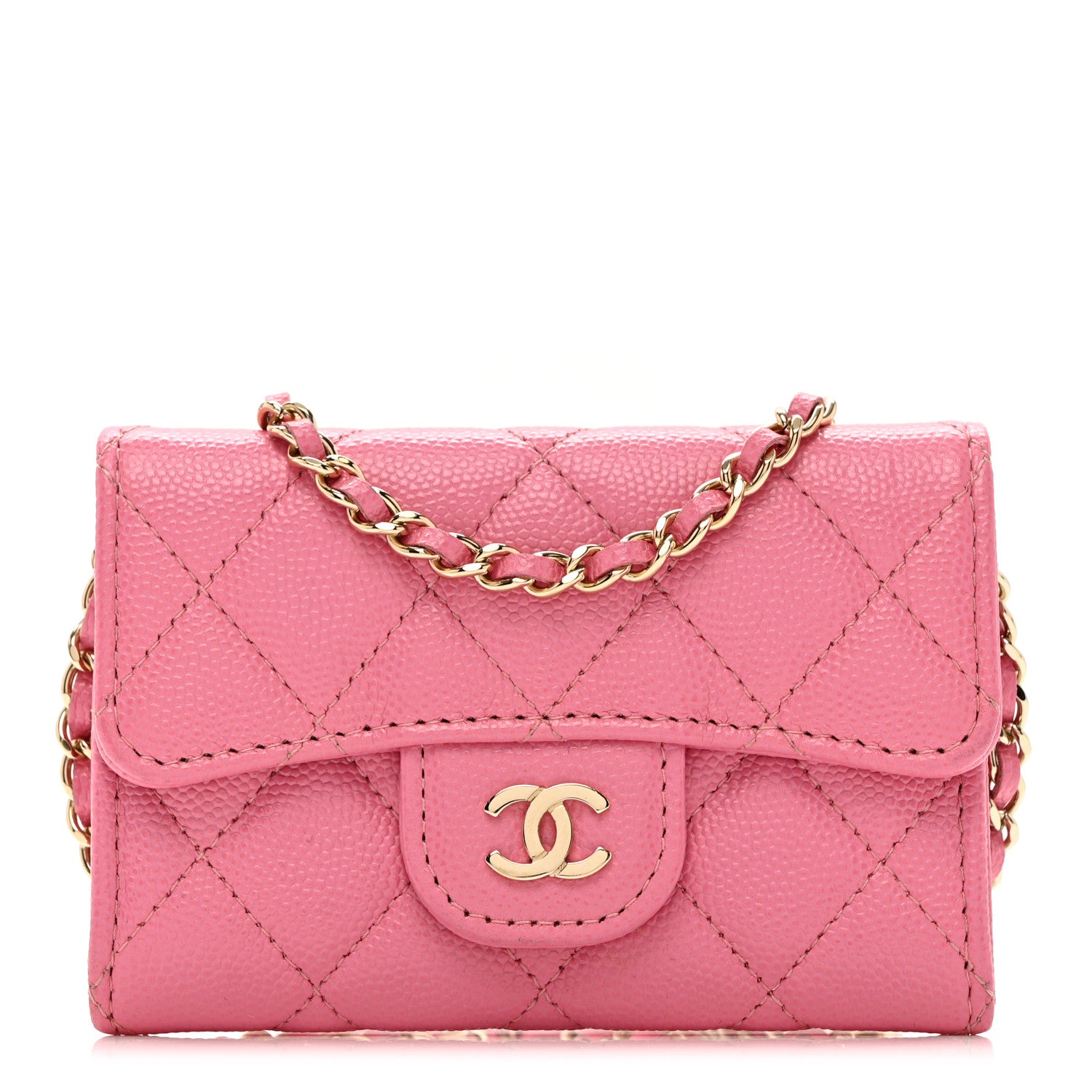 Chanel Caviar Quilted Belt Bag Pink 1 of 9