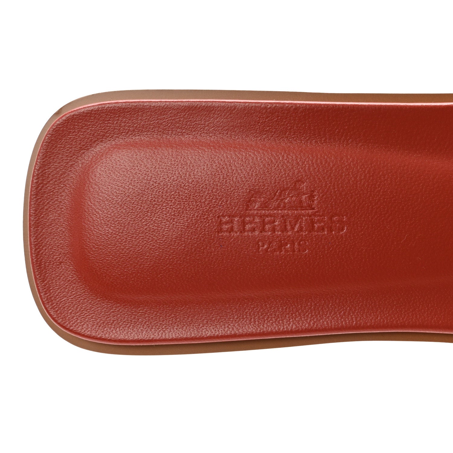 Hermes Calfskin Oran Oran Sandals 40 Orange Brulee 8 of 10