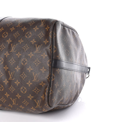 Louis Vuitton Monogram Macassar Keepall Bandouliere 55 10 of 11