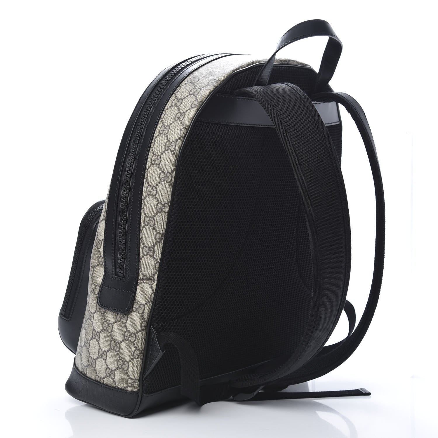Gucci GG Supreme Monogram Medium Backpack Black 2 of 10