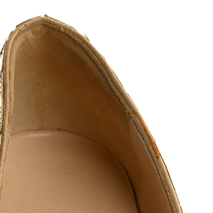 Christian Louboutin Calfskin Crepe Poseidon 120 Pumps 37 Perle 11 of 11