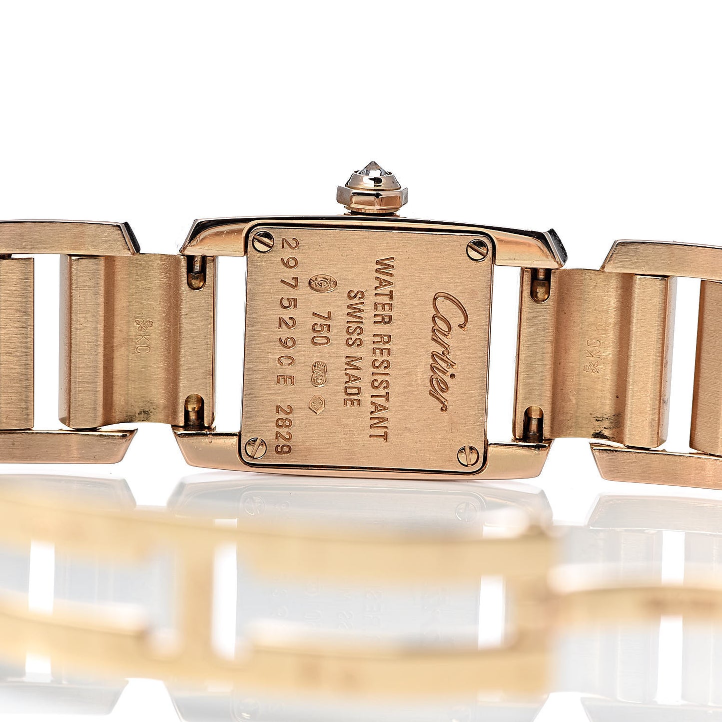 18K Pink Gold Diamond 16mm Tankissime Quartz Watch