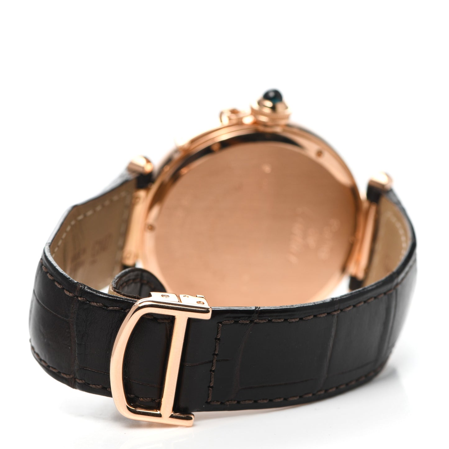18K Pink Gold Alligator 42mm Pasha C Automatic Watch Brown