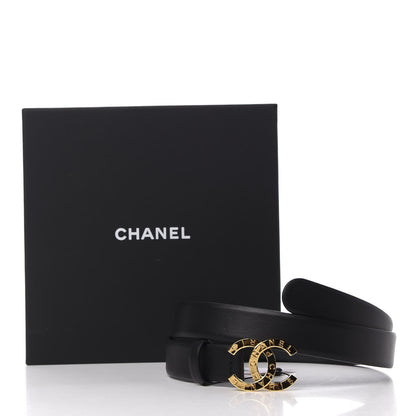 Chanel Calfskin Paris CC Belt 80 or 32 Black 9 of 9