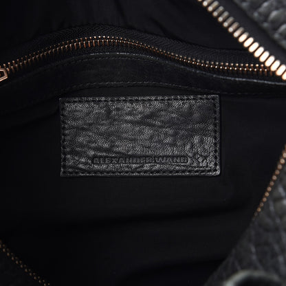 Alexander Wang Pebbled Lambskin Rocco Black Rose Gold Hardware 7 of 12