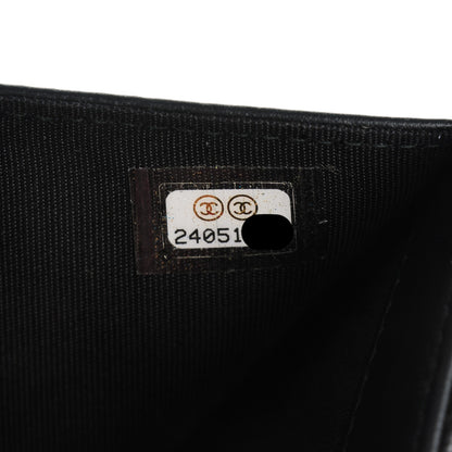 Chanel Calfskin Quilted Compact Flap Wallet So Black 7 of 7