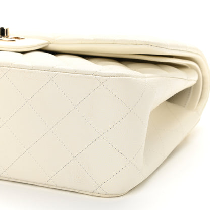 Chanel Caviar Quilted Jumbo Double Flap White 10 of 11
