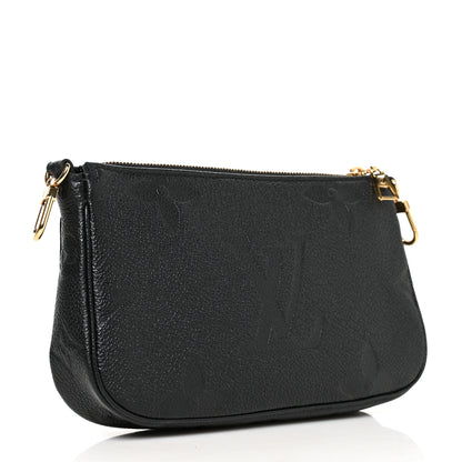 Louis Vuitton Empreinte Monogram Giant Multi Pochette Accessories Mini Pochette Black 2 of 9