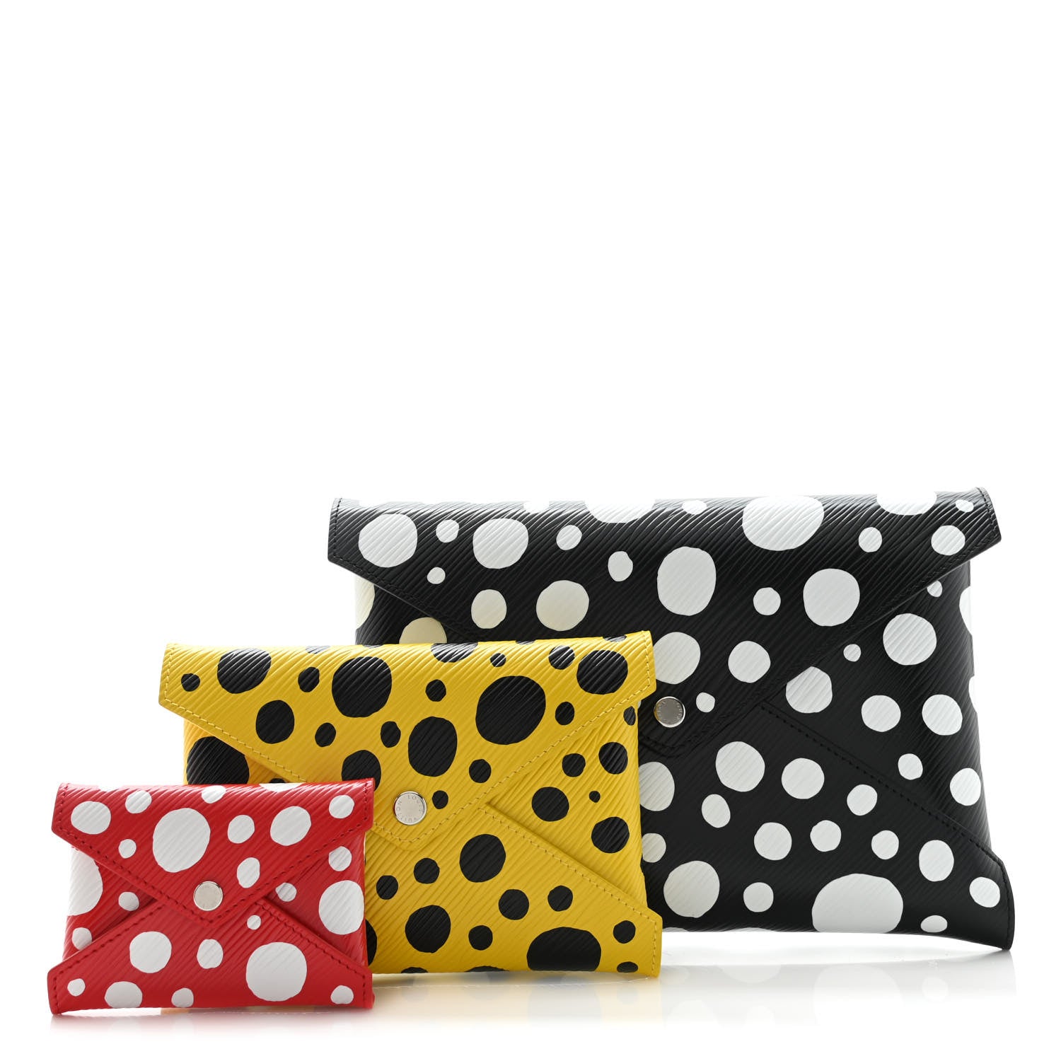 Louis Vuitton LV X YK Epi Kirigami Pochette Set Black Red Yellow 1 of 9