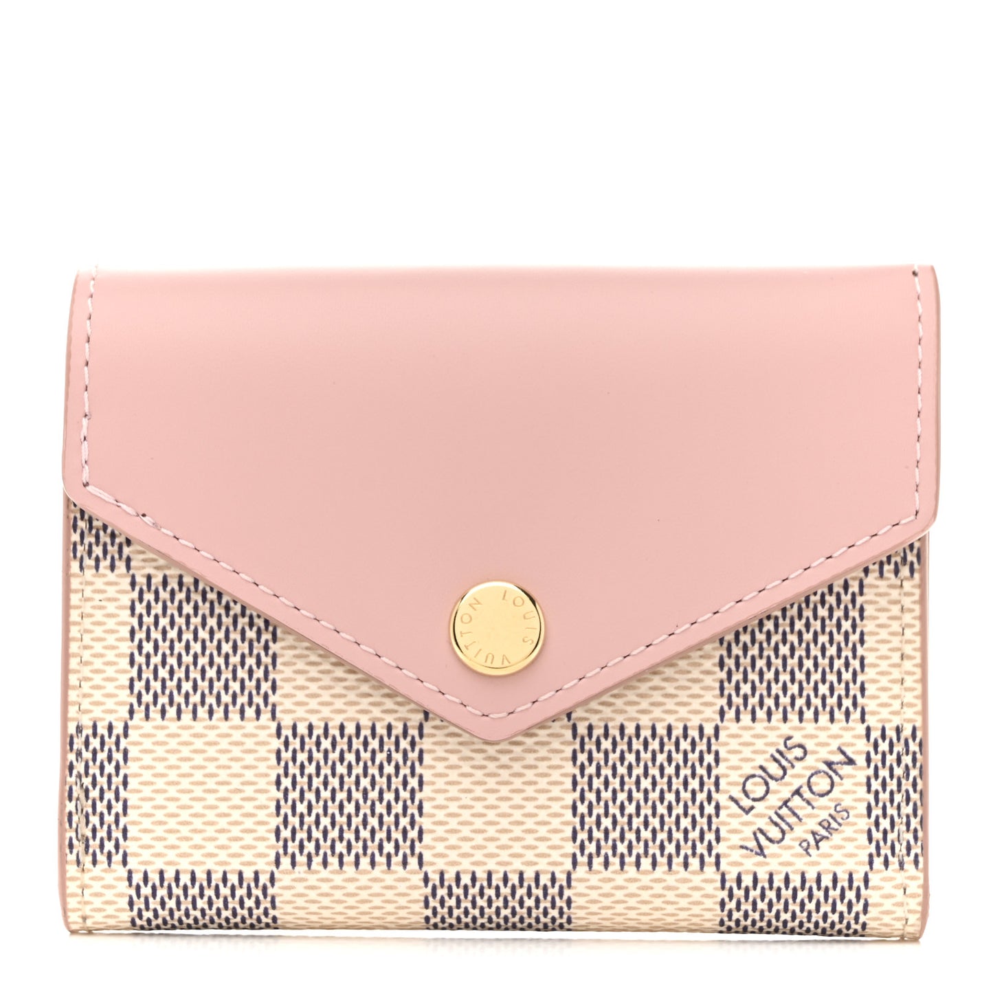 Damier Azur Zoe Wallet Rose Ballerine