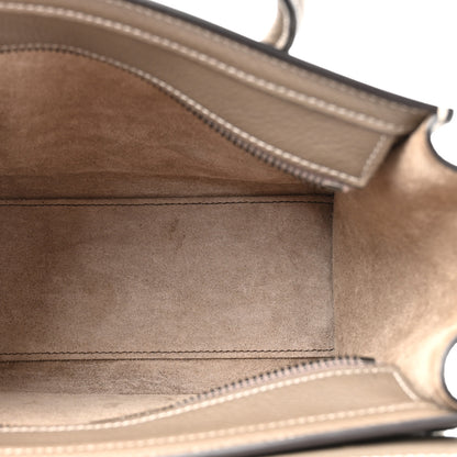 Celine Drummed Calfskin Nano Luggage Souris 5 of 13
