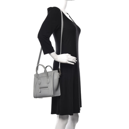 Celine Smooth Calfskin Nano Luggage Sky 2 of 14