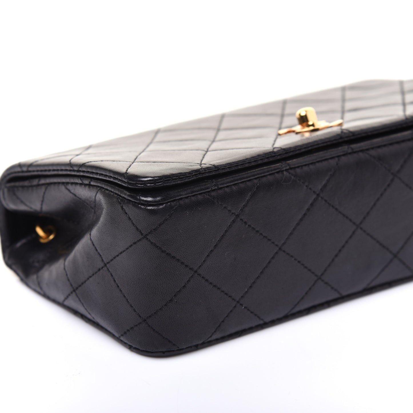 Lambskin Quilted Mini Flap Black