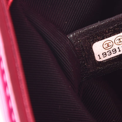 Chanel Metallic Patent Calfskin Quilted Small Boy Flap Pink 7 of 9