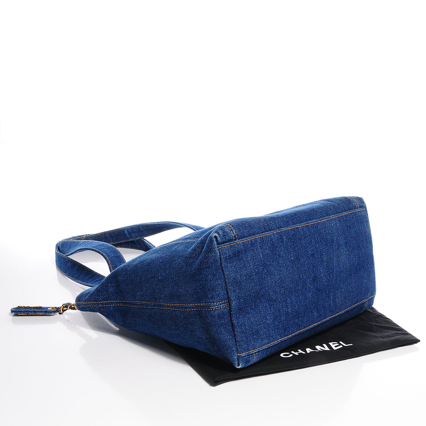 Denim CC Zip Tote Blue