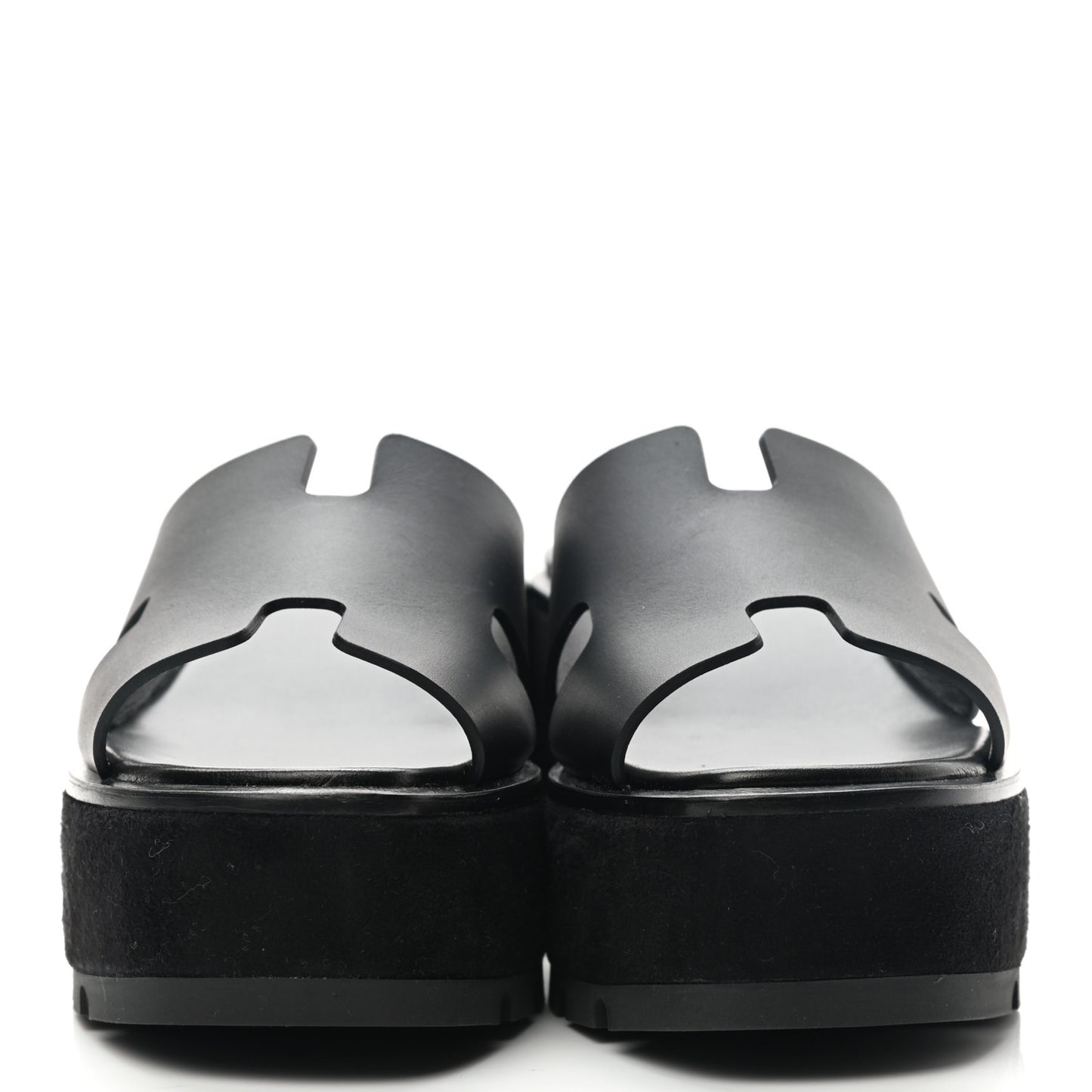 Calfskin Suede Eze 30 Sandals 36 Black