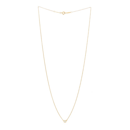 Tiffany 18K Yellow Gold Diamond .14ct Elsa Peretti Diamonds by the Yard Pendant Necklace 3 of 5