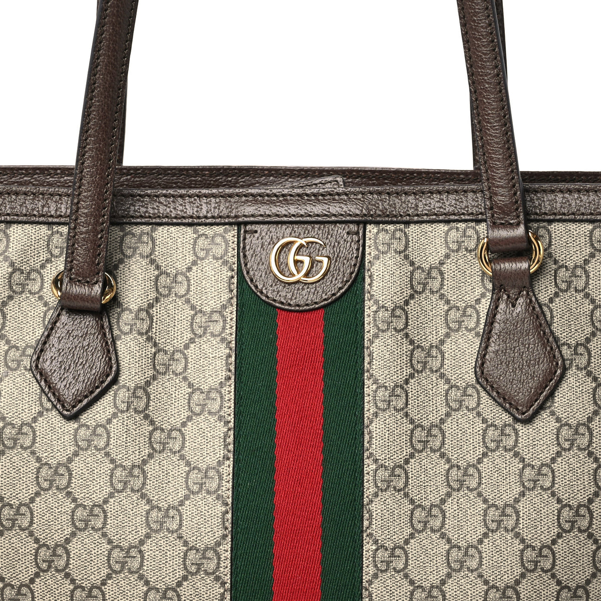 Gucci GG Supreme Monogram Medium Ophidia Shopping Tote Brown 8 of 10