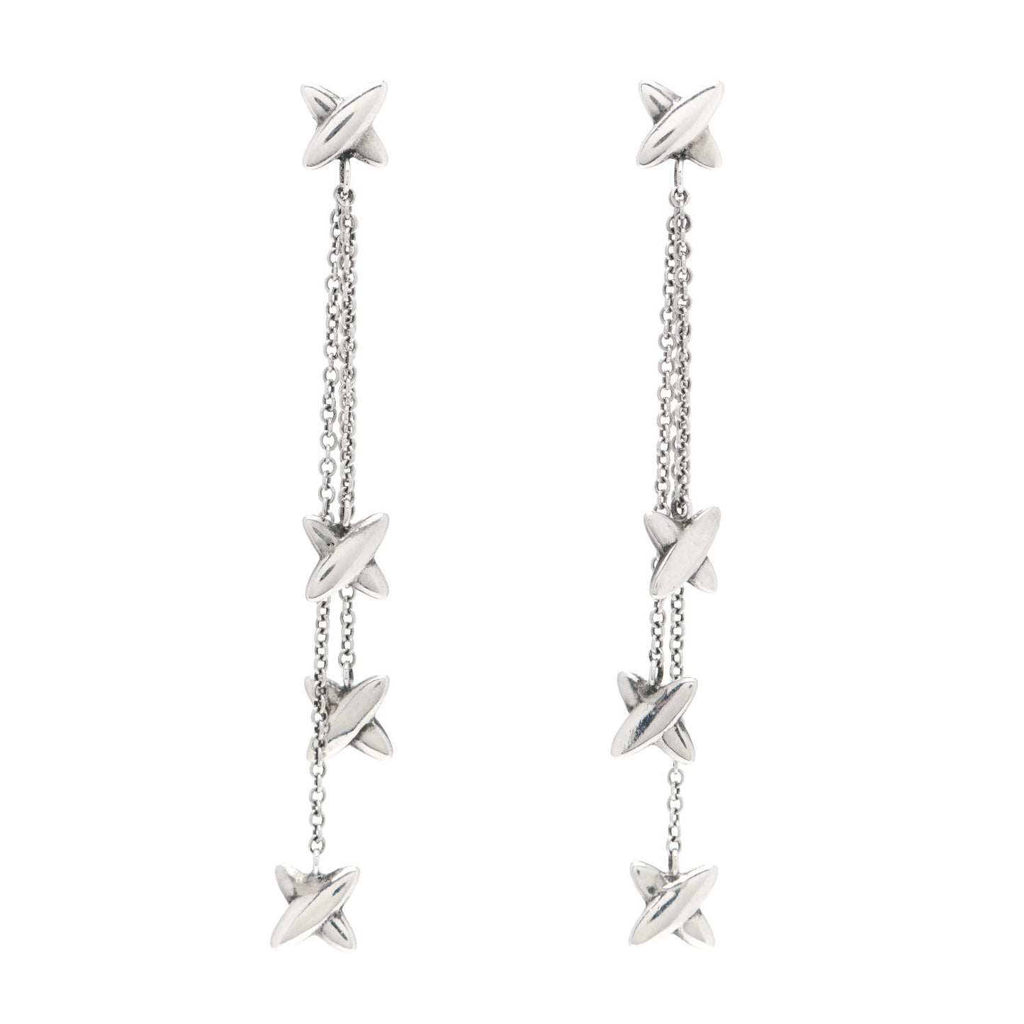 Sterling Silver Paloma Picasso Graffiti X Drop Earrings
