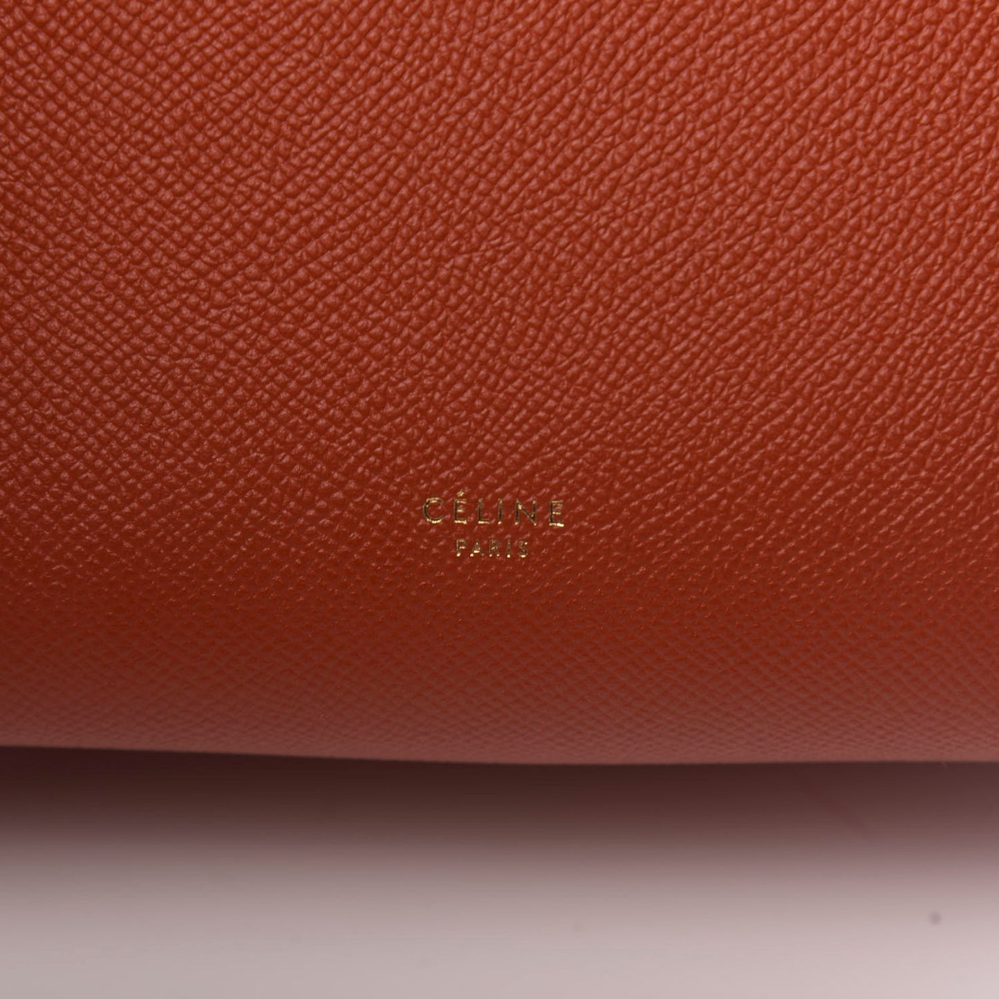 Grained Calfskin Micro Belt Bag Fox Red