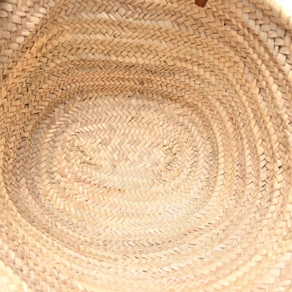 Celine Raffia Calfskin Triomphe Large Panier Tan 5 of 11