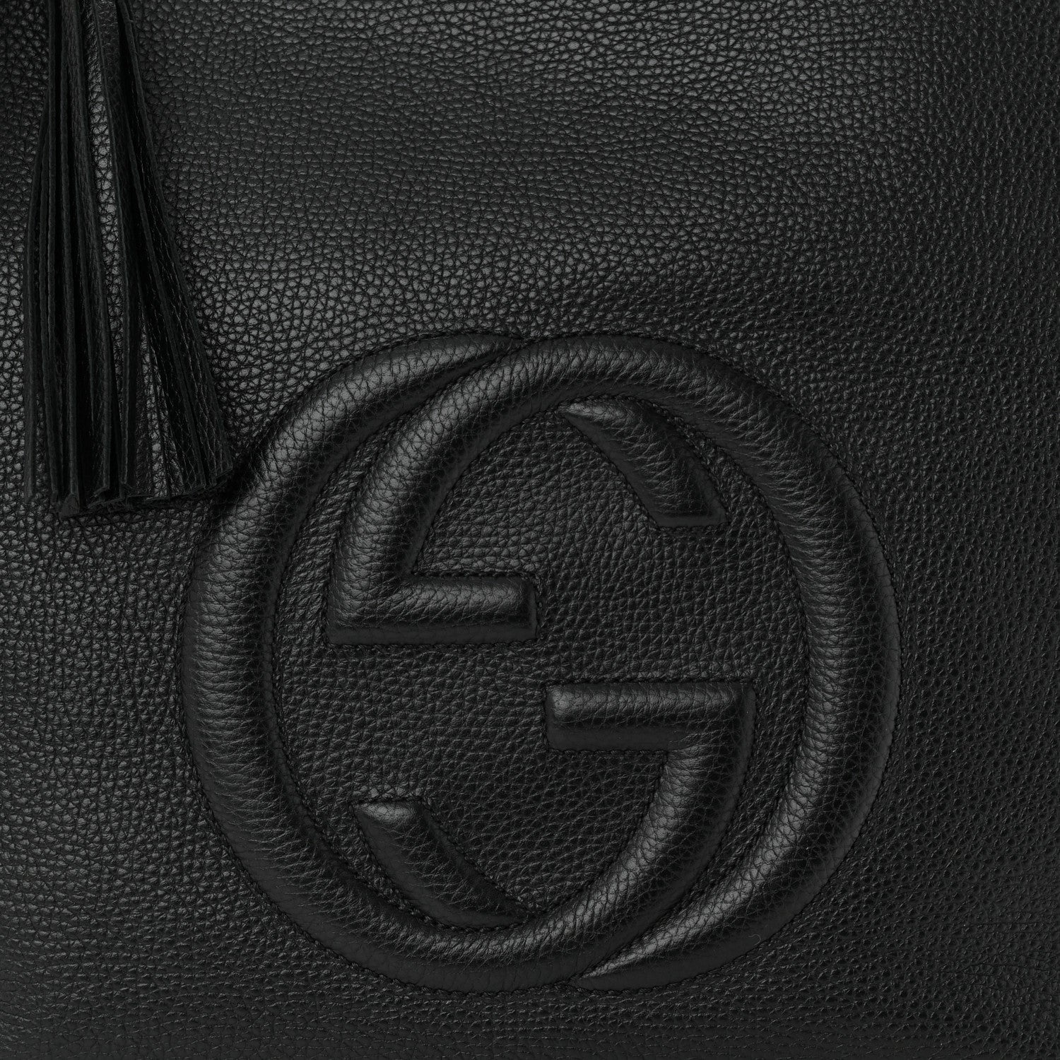 Gucci Pebbled Calfskin Large Soho Hobo Black 8 of 11