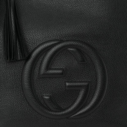 Gucci Pebbled Calfskin Large Soho Hobo Black 8 of 11